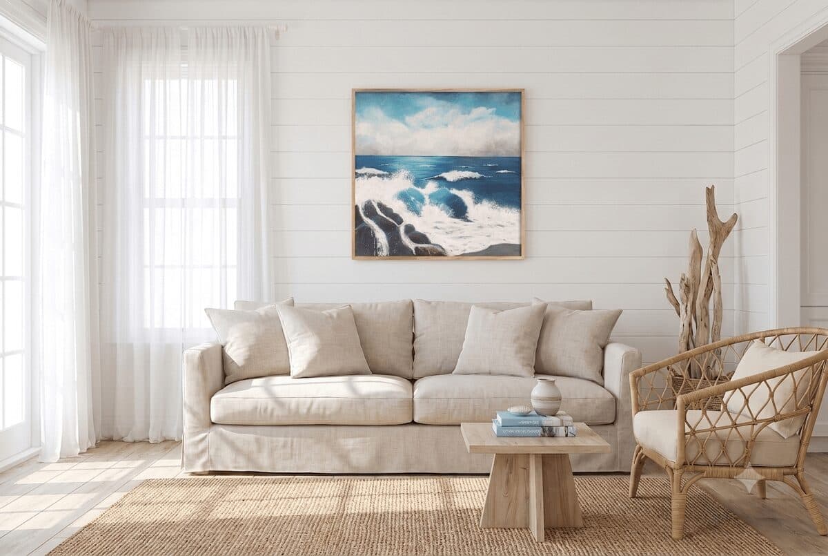 Talas, Akril na platnu, 100 × 100 cm