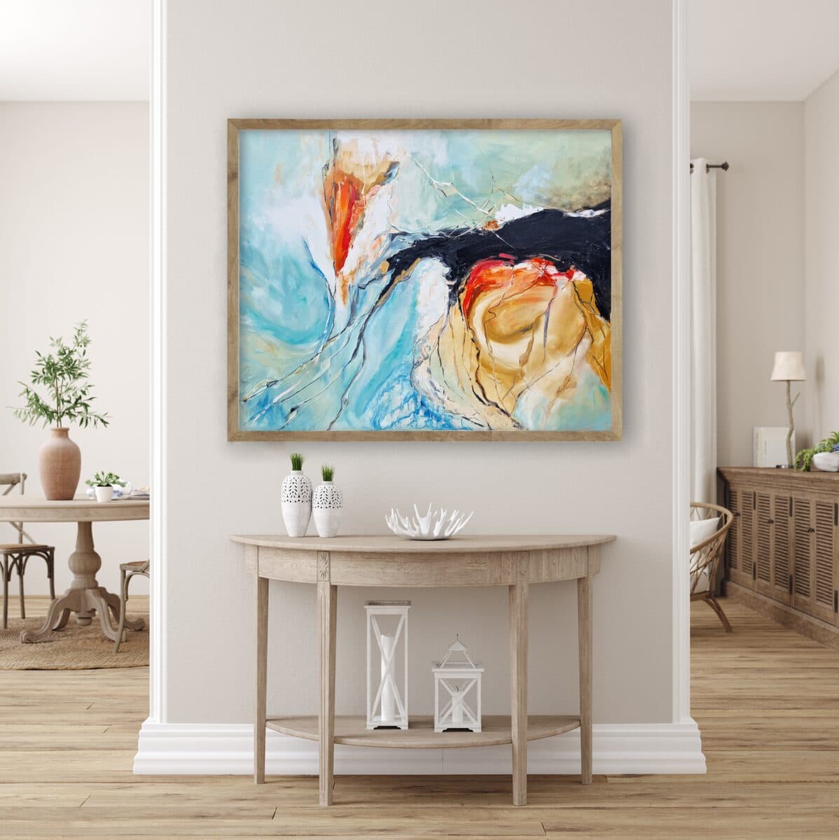 Magičan svet, Ulje na platnu, 120 × 100 cm