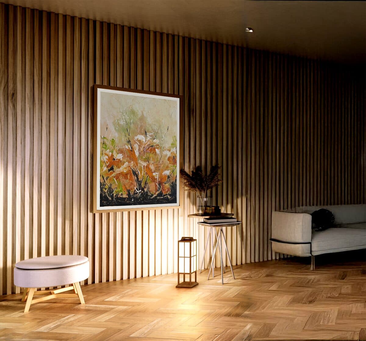 Autumn, Akril na lepenci, 100 × 70 cm