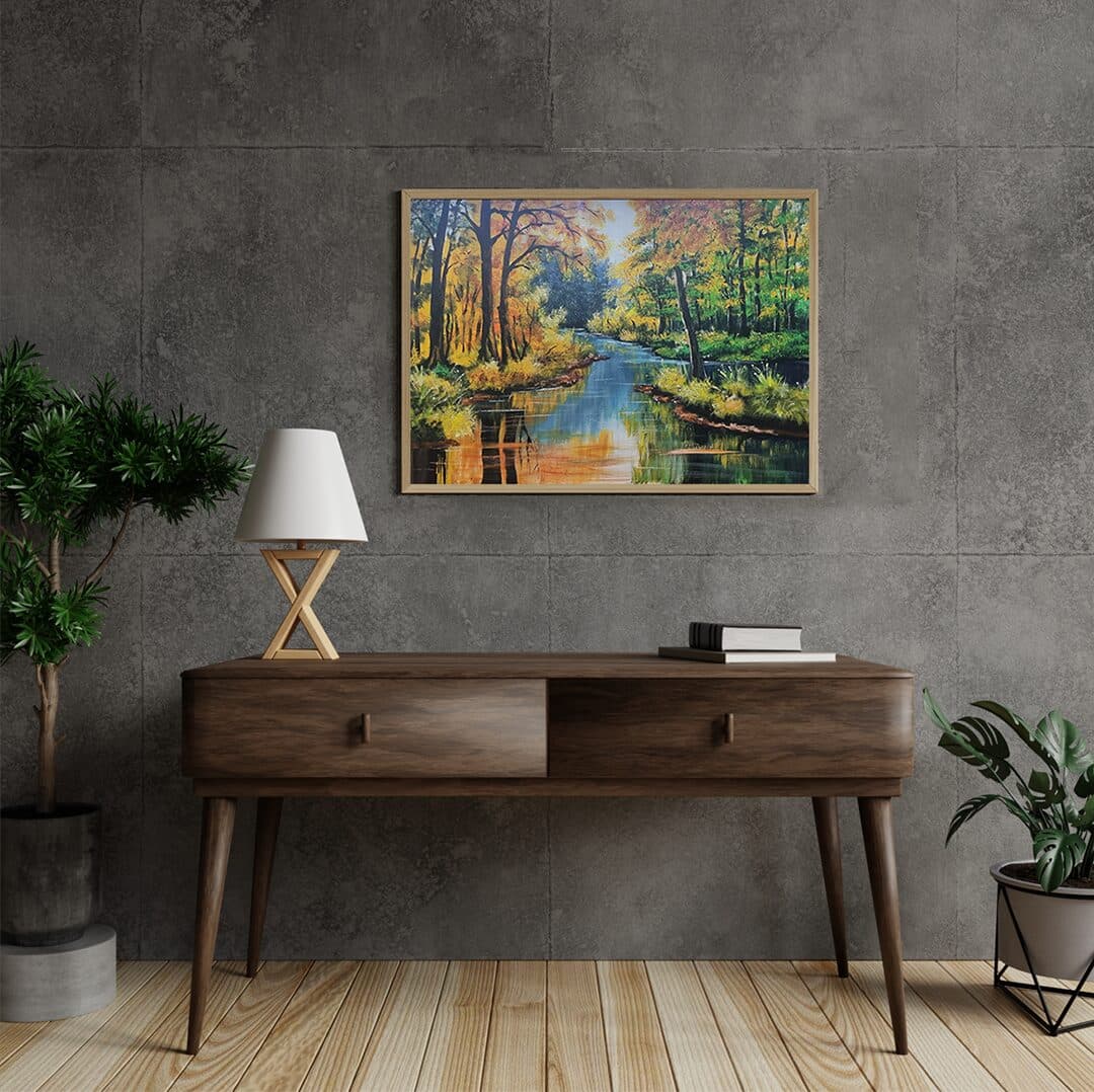 Jesen, Akril na platnu, 70 × 50 cm