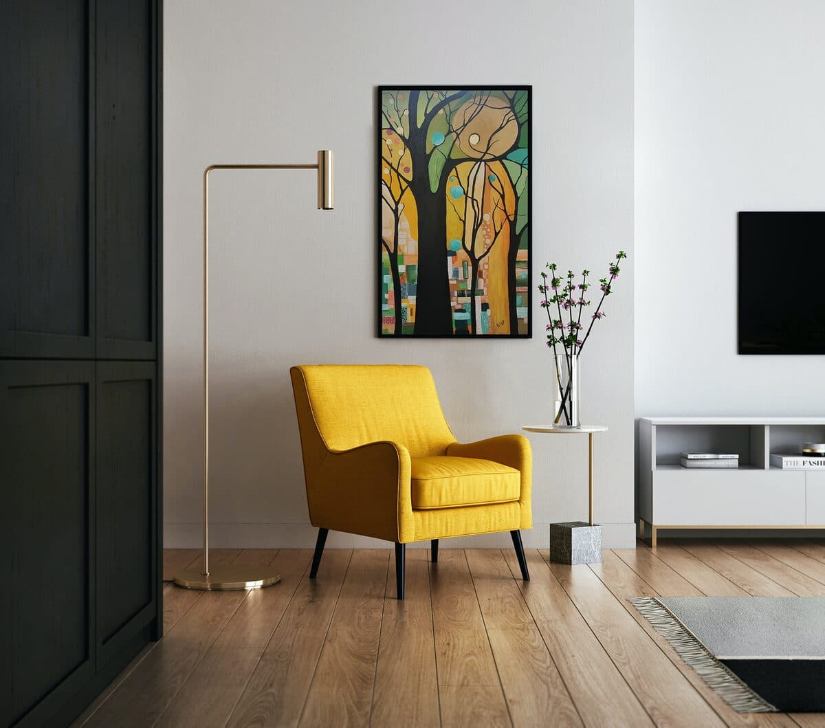 Drvo zivota, Akril na platnu, 60 × 100 cm