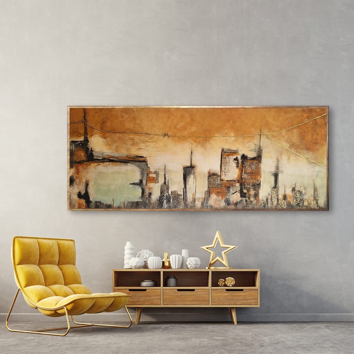 Towers, Akril na platnu, 180 × 70 cm