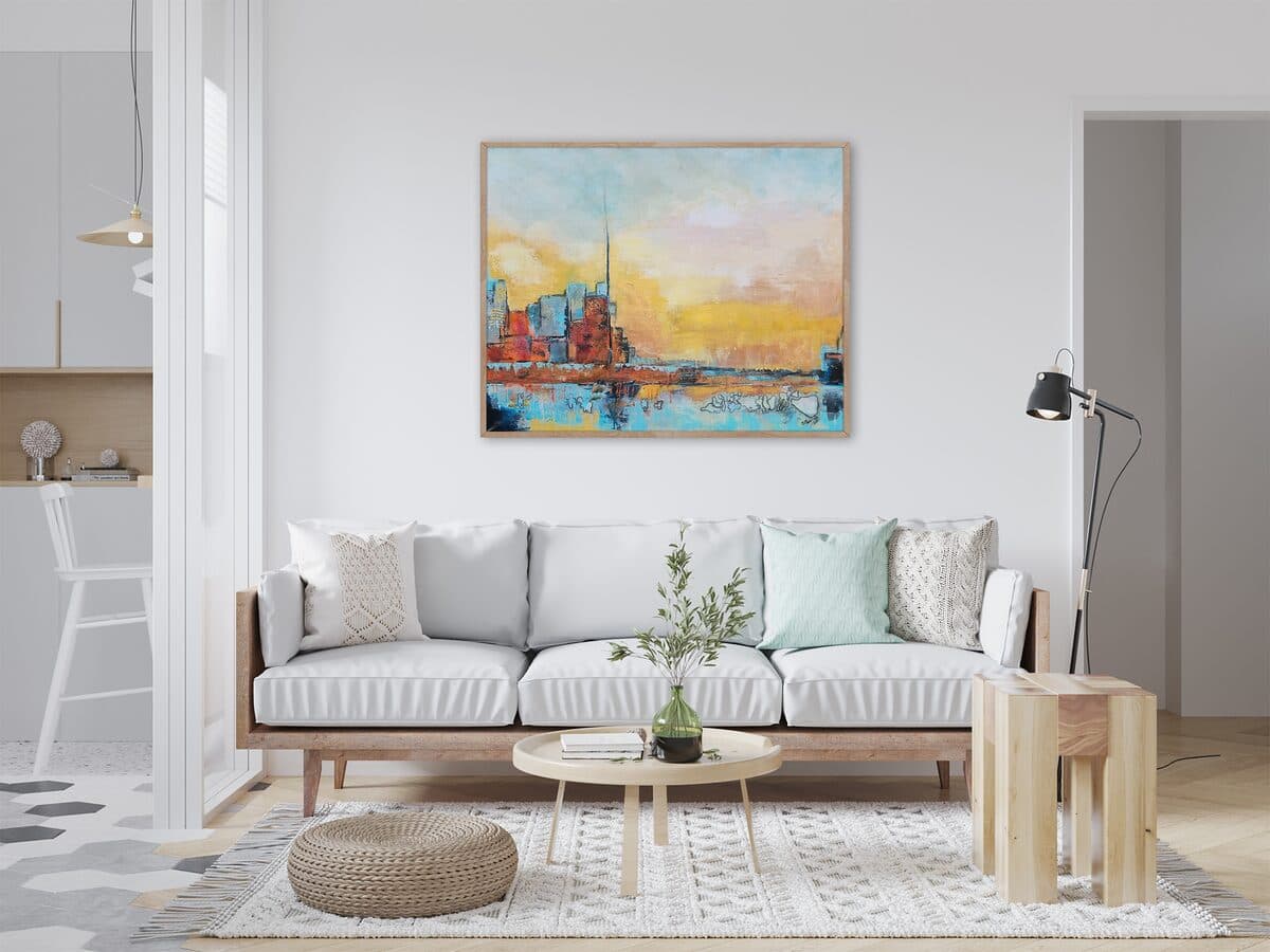 Marina, Akril na platnu, 100 × 80 cm