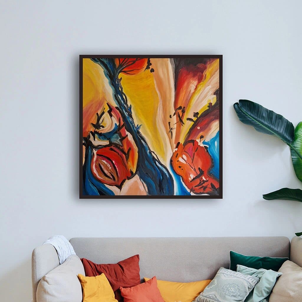Drugi svet, Akril na platnu, 100 × 100 cm