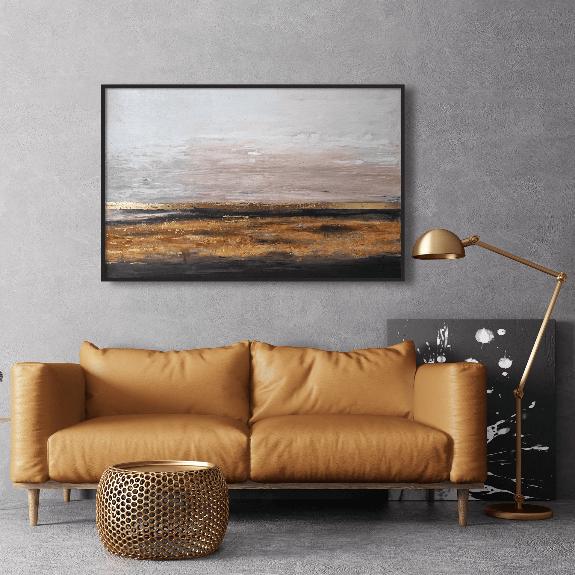 Zlatno Polje, Akril na platnu, 120 × 80 cm