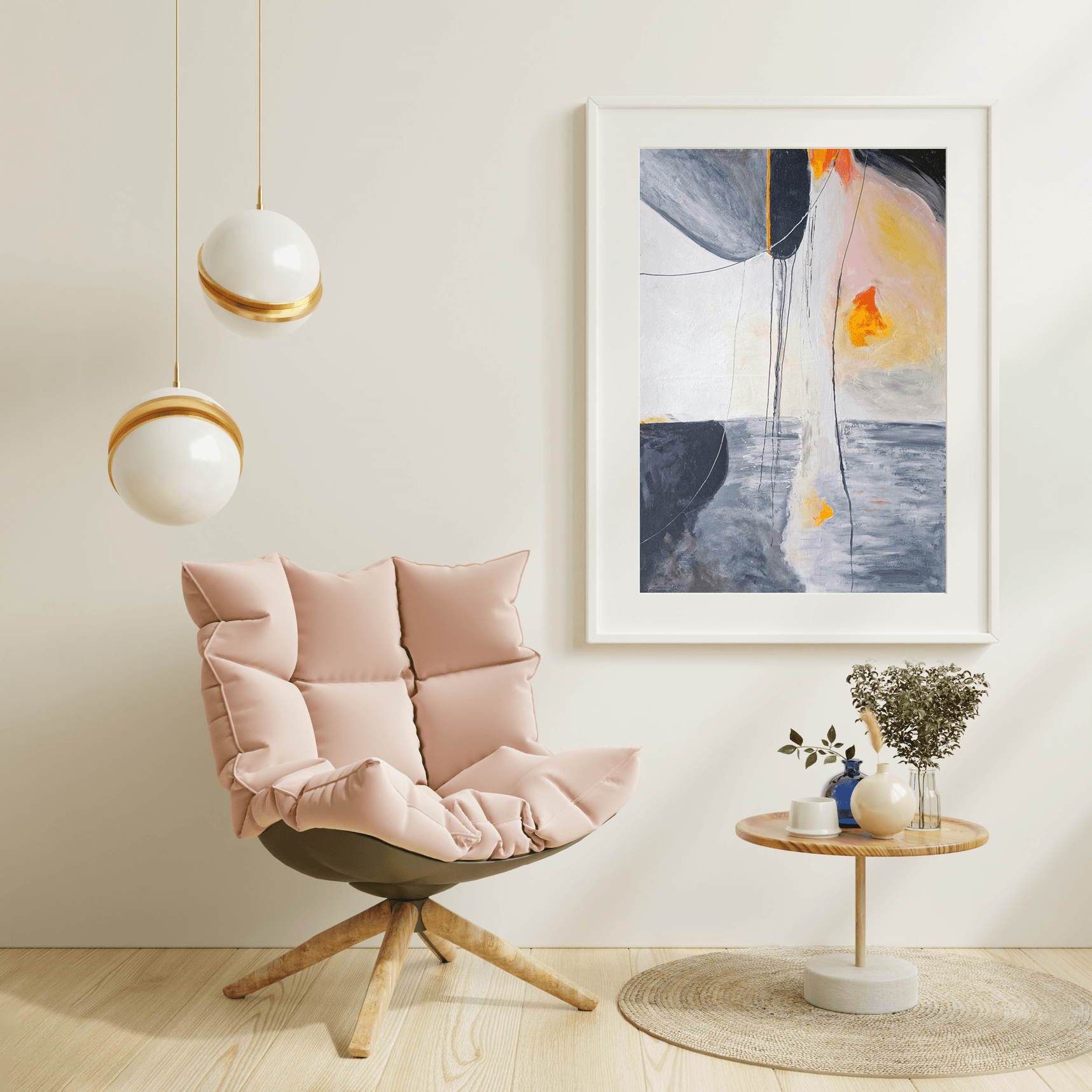 Dečija igra, Akril na lepenci, 100 × 70 cm