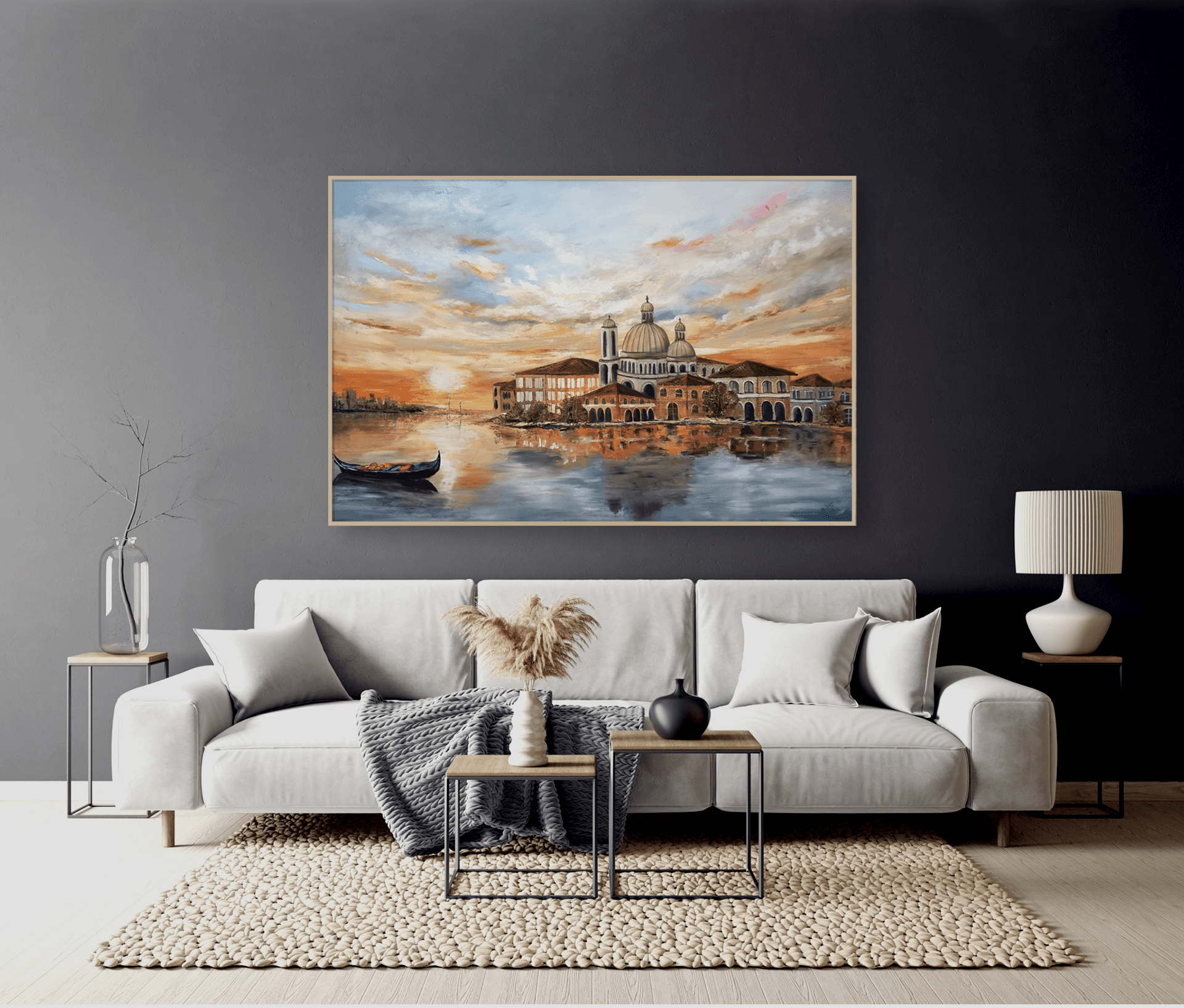 Stari grad, Ulje na platnu, 180 × 120 cm