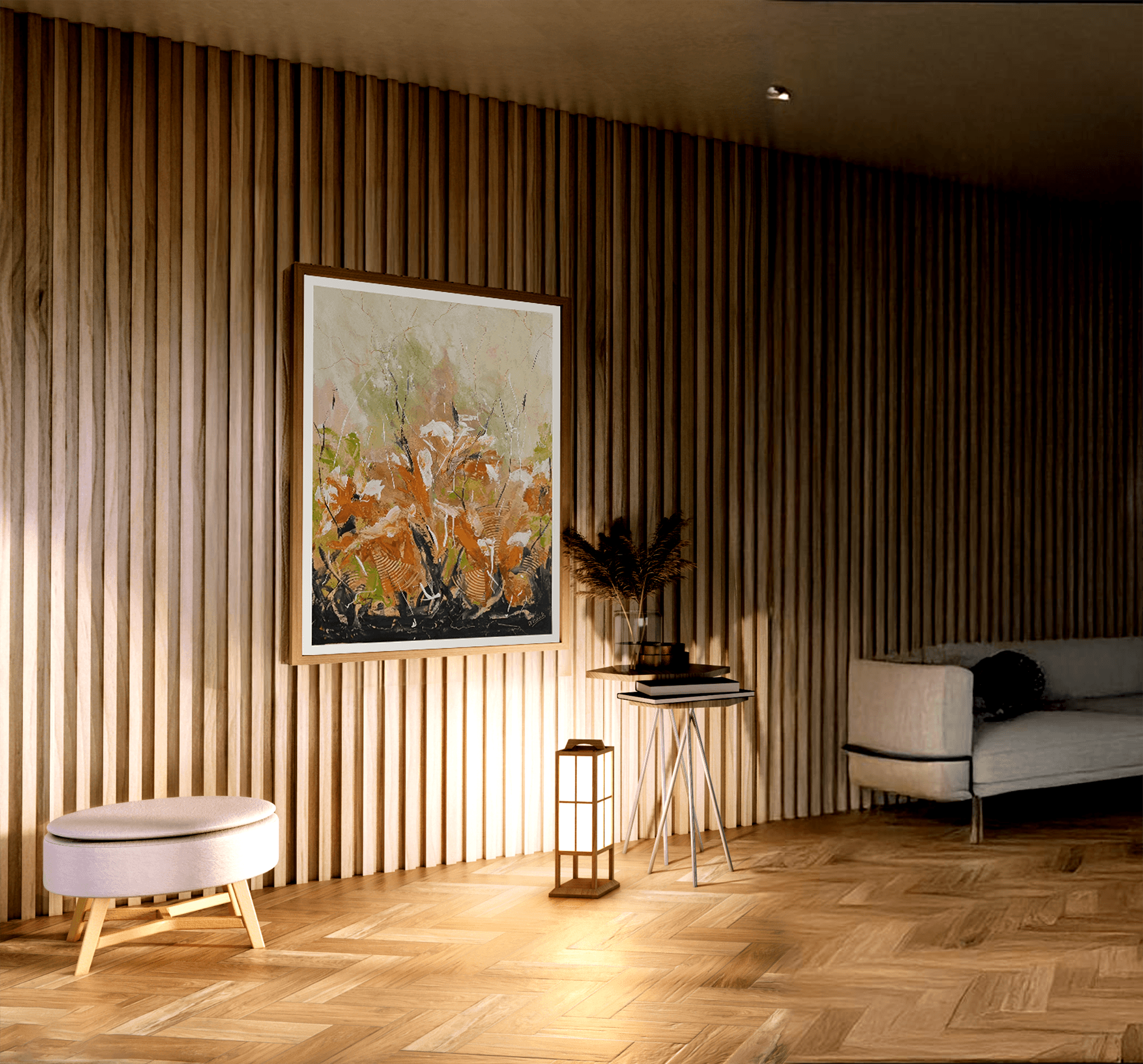 Autumn, Akril na lepenci, 100 × 70 cm
