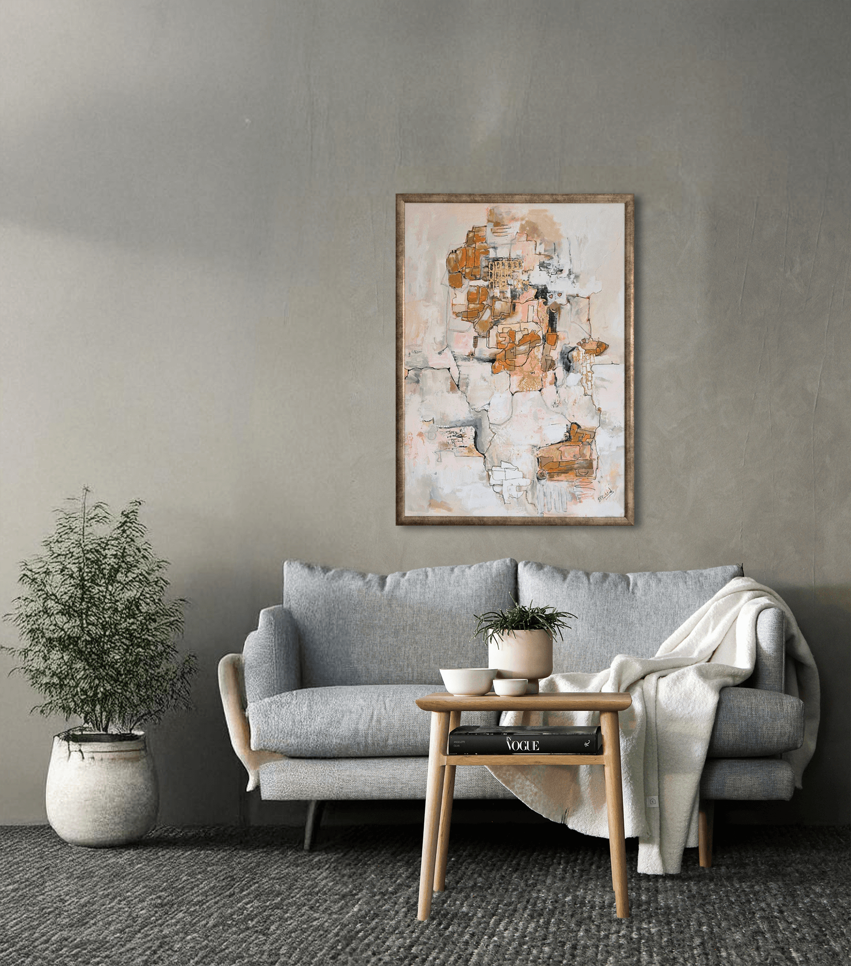 Layers, Akril na platnu, 100 × 70 cm