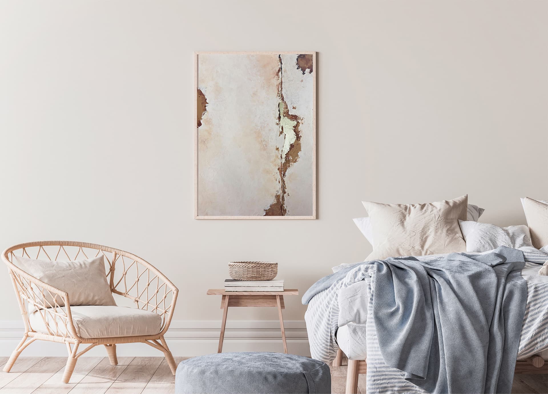 Fracture, Akril na lepenci, 100 × 70 cm