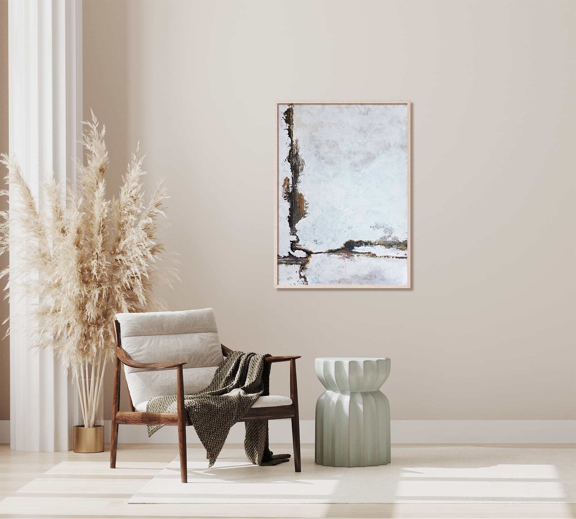 Rift, Akril na platnu, 60 × 100 cm