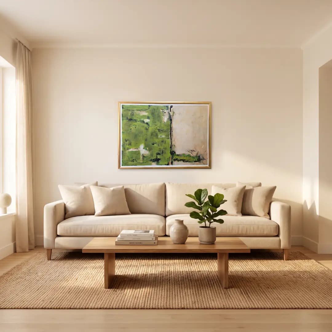 Bor, Akril na lepenci, 100 × 70 cm